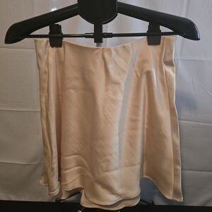 a new day Cream Mini Skirt